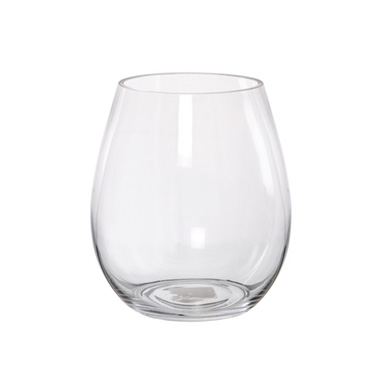 Clear Glass Vases - Glass Claire Vase Clear (19Dx23cmH)