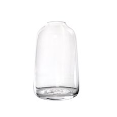 Clear Glass Vases - Glass Hamia Vase Clear (13Dx25cmH)