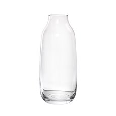Glass Hamia Vase Clear (13Dx30cmH)