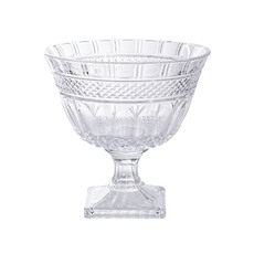 Versailles Crystal Glass Vase Compote Clear (26Dx25cmH)