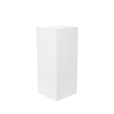  - Fibreglass Plinth Square Gloss White (32x32x71cmH)