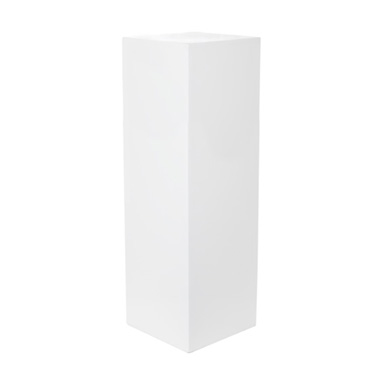 Fibreglass Pedestals - Fibreglass Plinth Square Gloss White (33x33x90cmH)