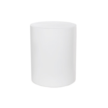 Fibreglass Plinth Round Gloss White (33cmDx41cmH)
