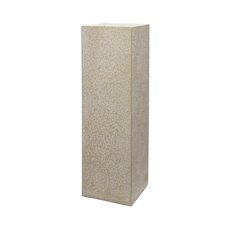 Fibreglass Pedestals - Fibreclay Modern Pillar Beige (28x28x100cmH)