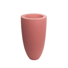 Fibreglass Urns - Fibreglass Modern Planter Dusty Pink (35cmDx64cmH)