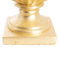 Fibreglass Squat Urn Champagne Gold (42cmDx35cmH)