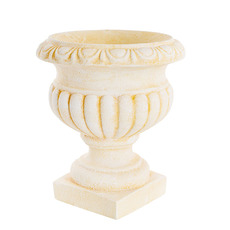 Fibreglass Urns - Montague Fibreglass Urn Rustic Cream (45cmDx50cmH)