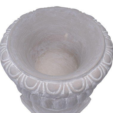 Montague Fibreglass Urn Oyster Grey (45cmDx50cmH)