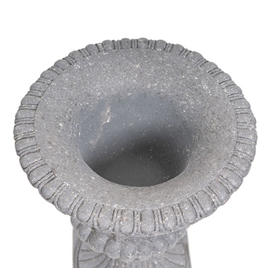 Grecian Fibreglass Urn Grey (36cmDx50cmH)