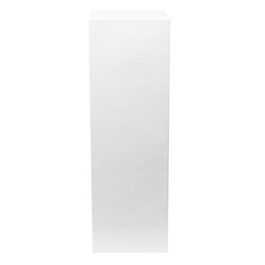 Fibreglass Plinth Square Gloss White (38x38x121cmH)