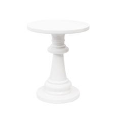 Fibreglass Pedestal Gloss White (50cmDx60cmH)