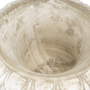 Montague Fibreglass Urn Antique White (60x60x65cmH)