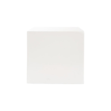 Fibreglass Plinth Square Gloss White (28x28x28cmH)