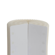 Elite Foldable Paper Plinth Set 2 White (32Dx90cmH & 100cmH)