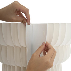 Elegant Foldable Paper Plinth White (50Dx70cmH)