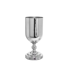 Wedding Centrepieces - Metal Urn Vase Silver (15Dx35cmH)