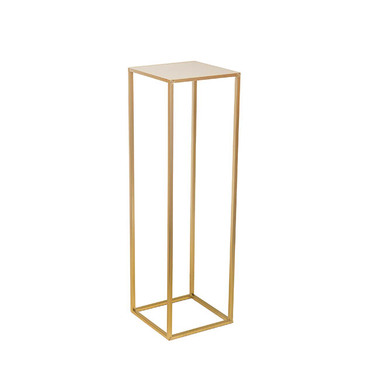 Wedding Centrepieces - Metal Centrepiece Flower Table Stand KD Gold (20x20x80cmH)