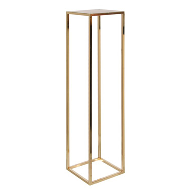 Wedding Centrepieces - Metal Centrepiece Flower Table Stand Gold (25x25x96cmH)