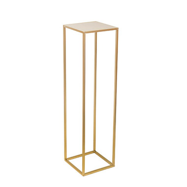 Wedding Centrepieces - Metal Centrepiece Flower Table Stand KD Gold (25x25x95cmH)
