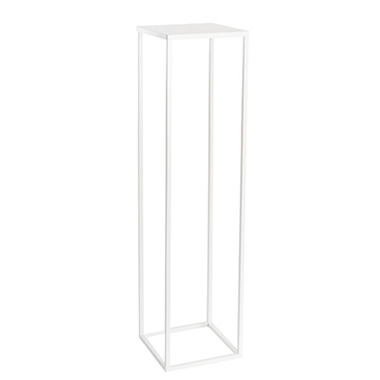 Wedding Centrepieces - Metal Centrepiece Flower Table Stand White (25x25x95cmH)
