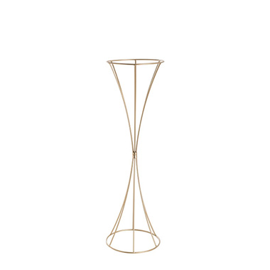 Wedding Centrepieces - Metal Geometric Centrepiece Flower Stand Gold (20cmDx66cmH)
