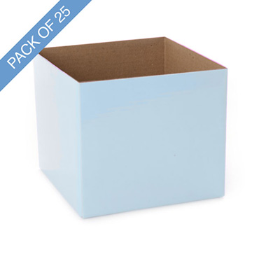 Posy Boxes - Mini Posy Box Pack 25 Baby Blue (13x12cmH)