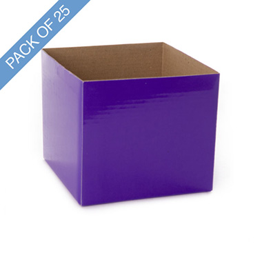 Posy Boxes - Mini Posy Box Pack 25 Violet (13x12cmH)