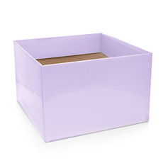 Posy Boxes - Posy Box Large with Flap Lavender (22x14cmH)