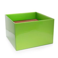 Posy Boxes - Posy Box Large with Flap Lime Green (22x14cmH)