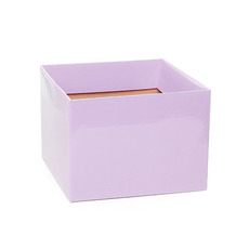 Posy Boxes - Posy Box Medium No.6 with Flap Lavender (16x16x12cmH)
