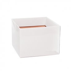 Posy Boxes - Posy Box Medium No.6 with Flap White (16x16x12cmH)