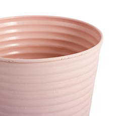 Candy Metal Planter Baby Pink (16x15cmH)