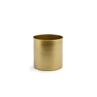 Metal Pot Set 3 Brass Gold (18.5x16cmH)