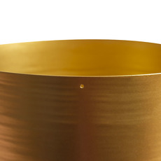 Metal Pot Set 3 Brass Gold (30x24cmH)
