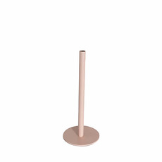 Metal Vase - Single Metal Tube Vase Soft Pink (8cmDx18cmH)