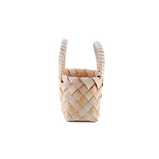 Nordic Woven Basket Planter White Wash (16x13x14cmH)