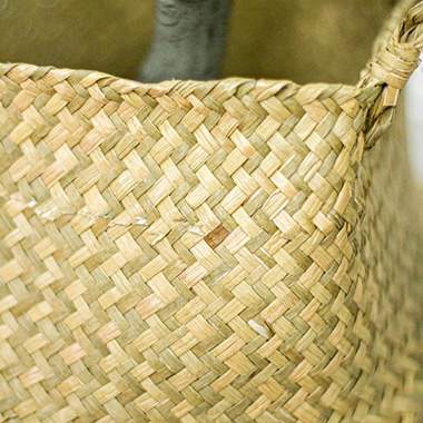Tonga Seagrass Planter Basket Natural (38Dx33cmH)