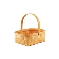 Hamper Tray & Gift Basket - Nordic Stripe Woven Basket Round Natural (30x25x11cmH)