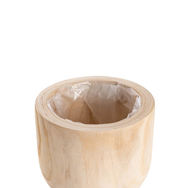 Wooden Cylinder Buffalo Natural (19cmx19cmH)