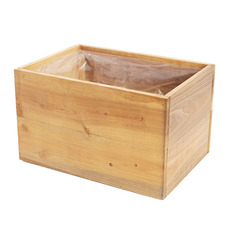 Organic Reclaimed Wooden Pot Planter With Stand 40x33x75cmH