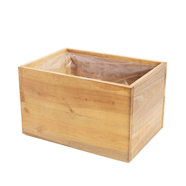 Organic Reclaimed Wooden Pot Planter With Stand 35x28.x65cmH