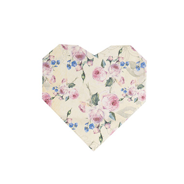 Gift Box Flower Print Heart Set 3 (22.5x24x9cmH)