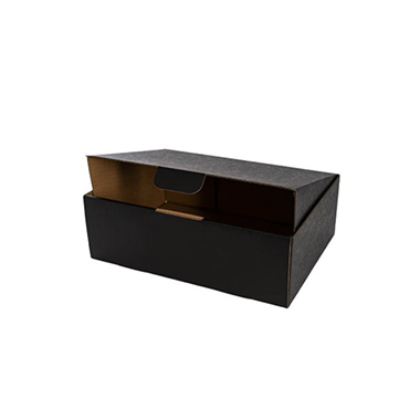 Kraft Mailing Box Pack 10 A4 Medium Black (310Wx225Dx102mmH)