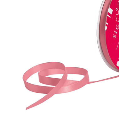 Satin Ribbons - Bulk Ribbon Single Face Satin Dusty Pink (10mmx50m)