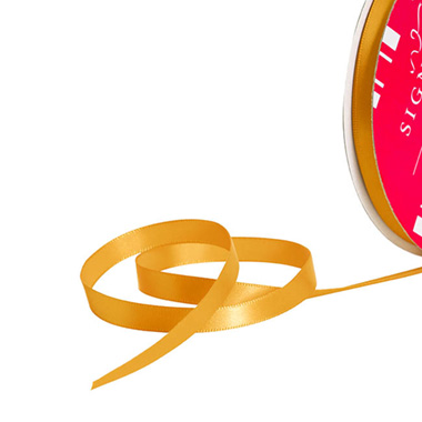 Satin Ribbons - Bulk Ribbon Single Face Satin Gold (10mmx50m)