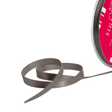 Satin Ribbons - Bulk Ribbon Single Face Satin Dark Grey (10mmx50m)