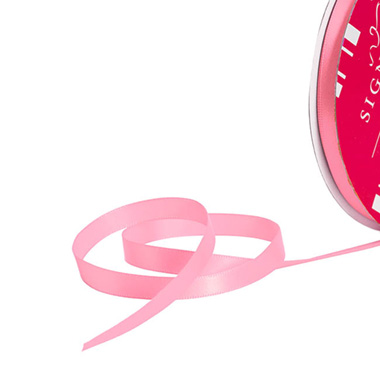 Bulk Ribbon Single Face Satin Mid Pink (10mmx50m)