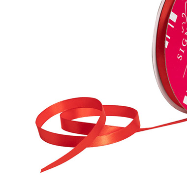Bulk Ribbon Single Face Satin Red (10mmx50m)