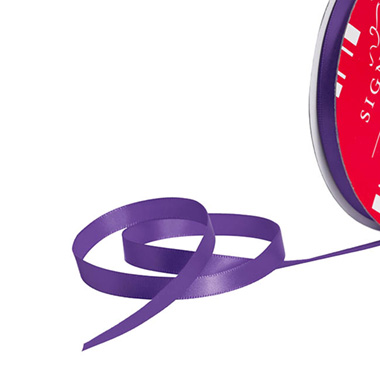 Bulk Ribbon Single Face Satin Violet (10mmx50m)