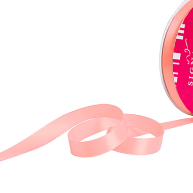Bulk Ribbon Single Face Satin Baby Pink (15mmx50m)